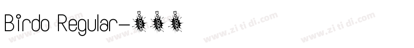 Birdo Regular字体转换